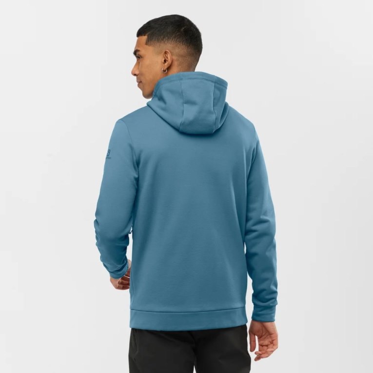 Salomon Essential Warm Fleece Men's Jackets Blue | CA 74Q29